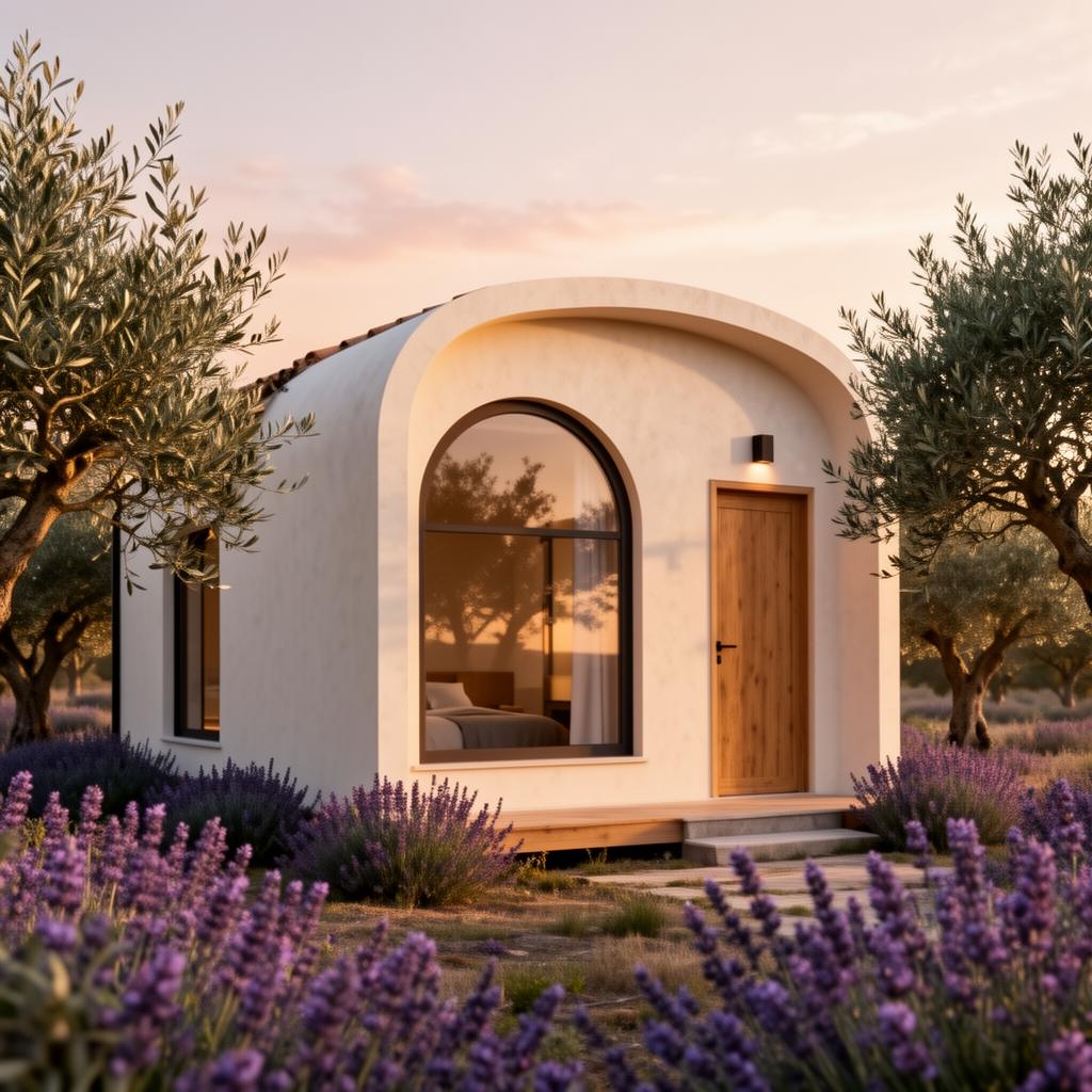 Architectural rendering of The One-Bedroom Conscious Capsule