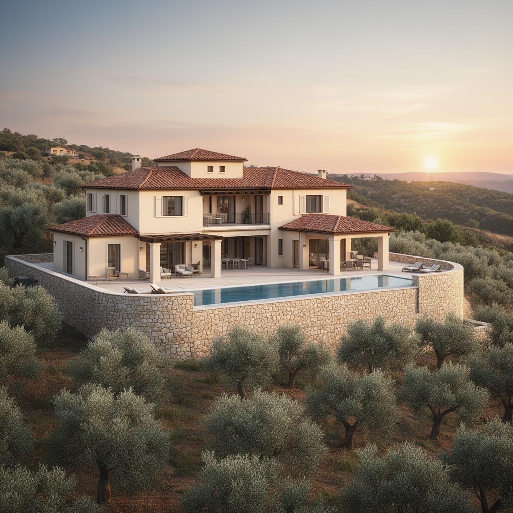 Architectural rendering of The Six-Bedroom Founder-Frequency Residence